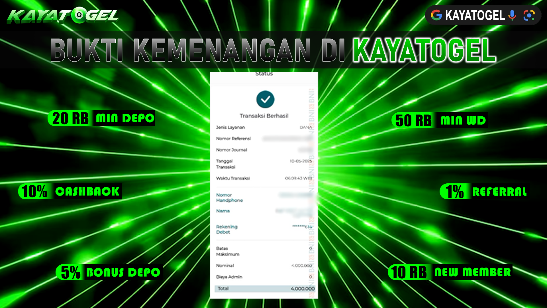 KAYATOGEL JACKPOT SLOT MAHJONG WAYS Rp.4.000.000.,- LUNAS