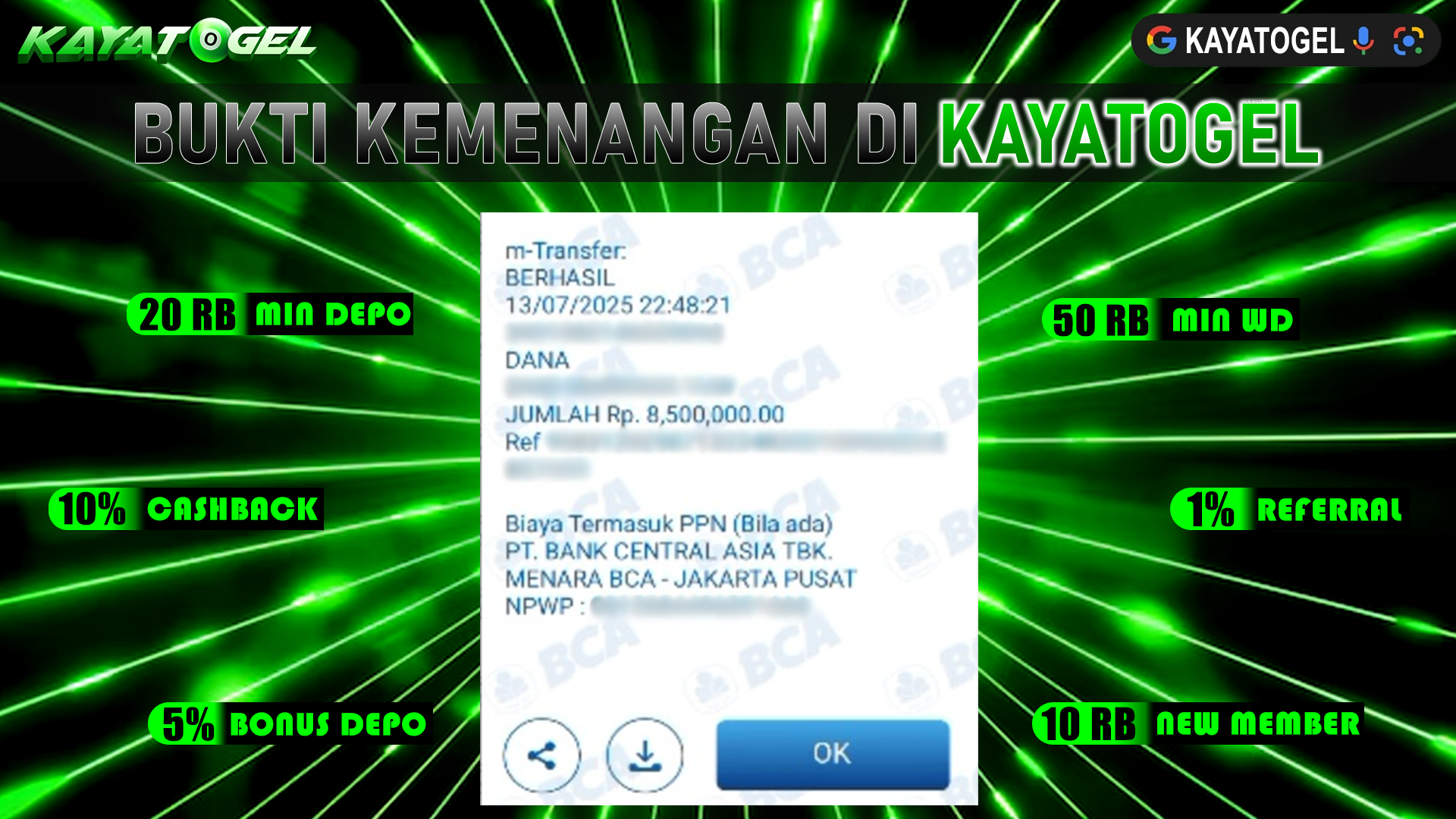 KAYATOGEL JACKPOT TOGEL PASARAN MADAGASCAR Rp.8.500.000.,- LUNAS