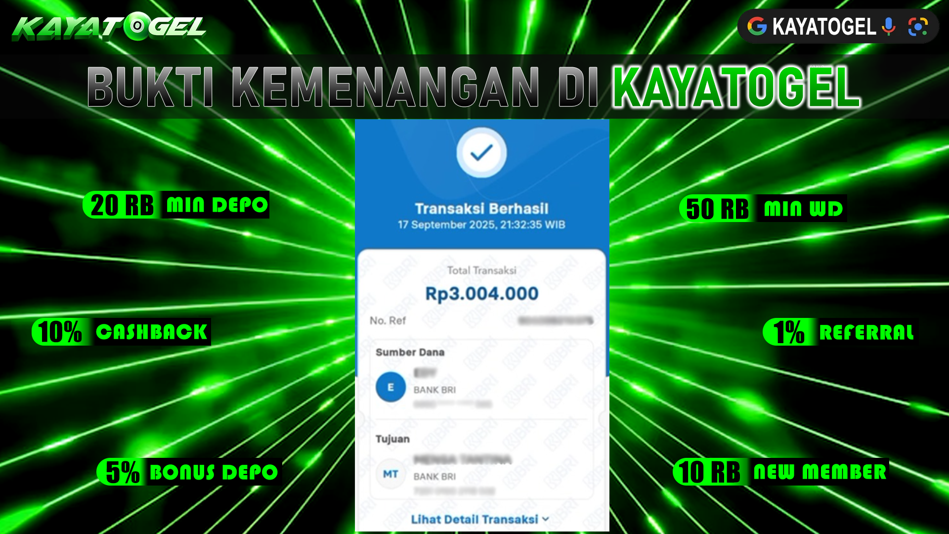 KAYATOGEL JACKPOT TOGEL PASARAN LONDON4D Rp.3.004.000.,- LUNAS
