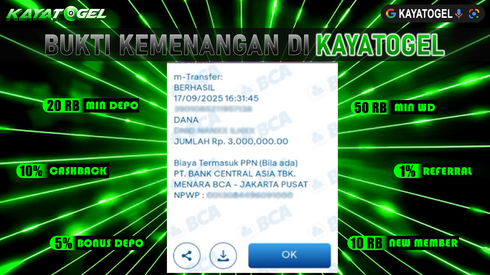 KAYATOGEL JACKPOT SLOT MANIA SUPERMANIA Rp.3.000.000.,- LUNAS