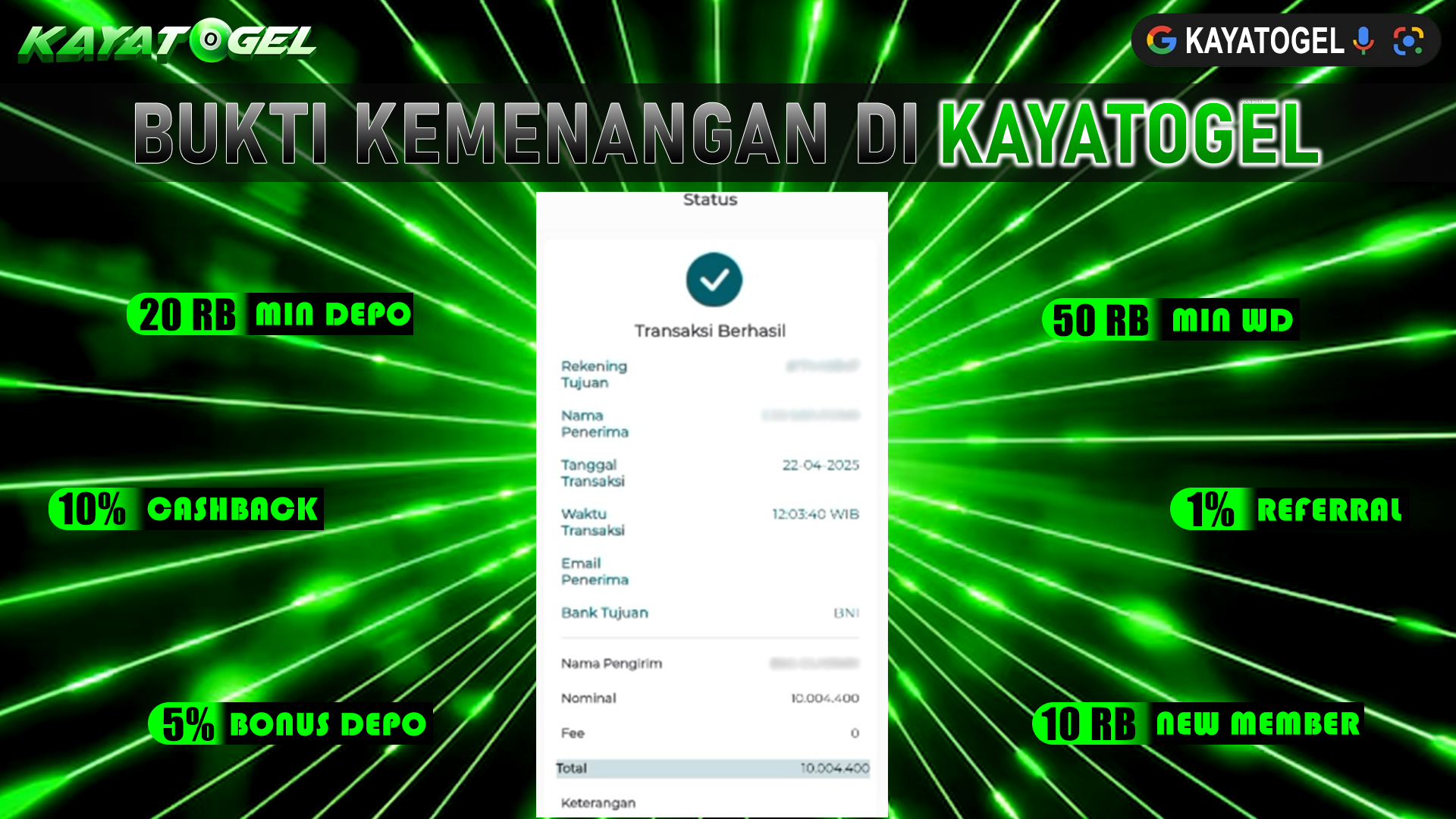 KAYATOGEL JACKPOT TOGEL PASARAN HONGKONG Rp.10.004.400.,- LUNAS