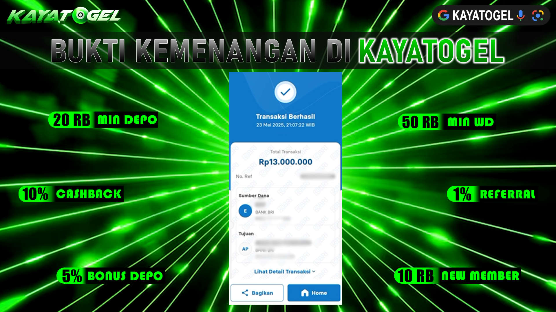 KAYATOGEL JACKPOT TOGEL PASARAN LONDON4D Rp.13.000.000.,- LUNAS