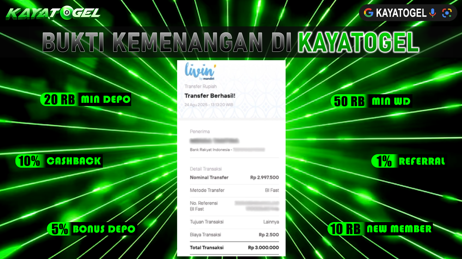 KAYATOGEL JACKPOT SLOT GATES OF OLYMPUS 1000 DICE Rp.3.000.000.,- LUNAS