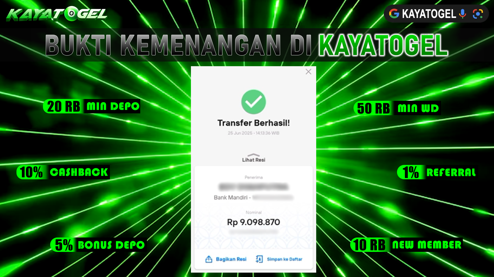 KAYATOGEL JACKPOT TOGEL PASARAN SYDNEY Rp.9.098.870.,- LUNAS