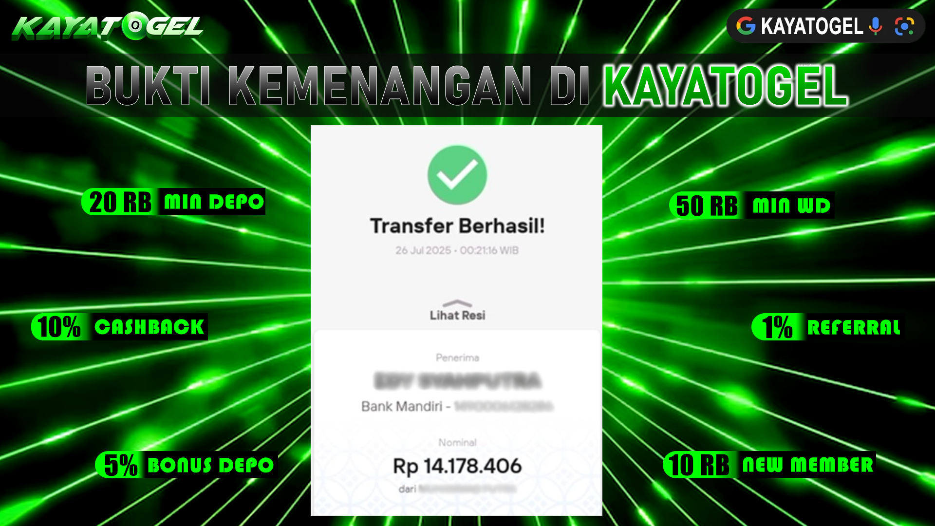 KAYATOGEL JACKPOT TOGEL PASARAN JAPAN NIGHT Rp.14.178.406.,- LUNAS