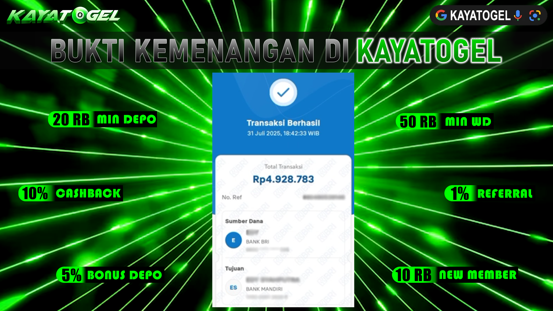 KAYATOGEL JACKPOT TOGEL PASARAN SINGAPORE Rp.4.928.783.,- LUNAS