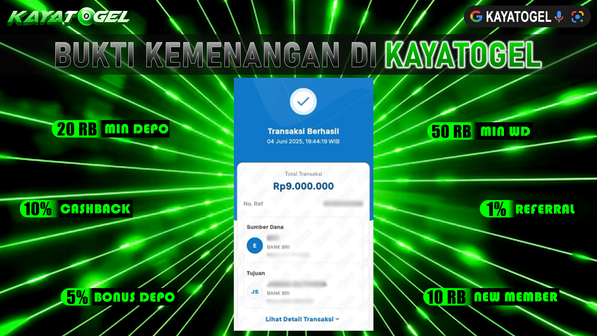 KAYATOGEL JACKPOT TOGEL PASARAN FRANKFURT Rp.9.000.000.,- LUNAS