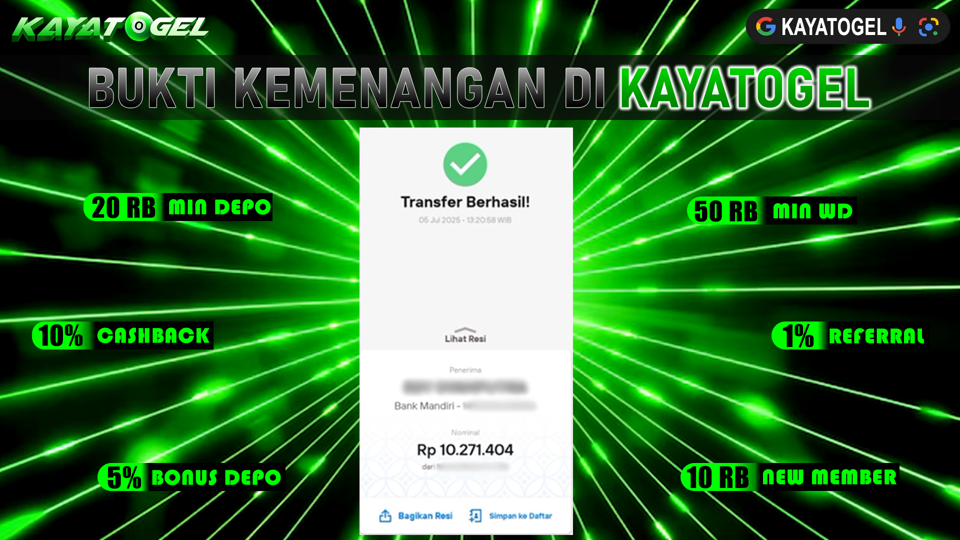 KAYATOGEL JACKPOT TOGEL PASARAN TOTO MACAU Rp.10.271.404.,- LUNAS