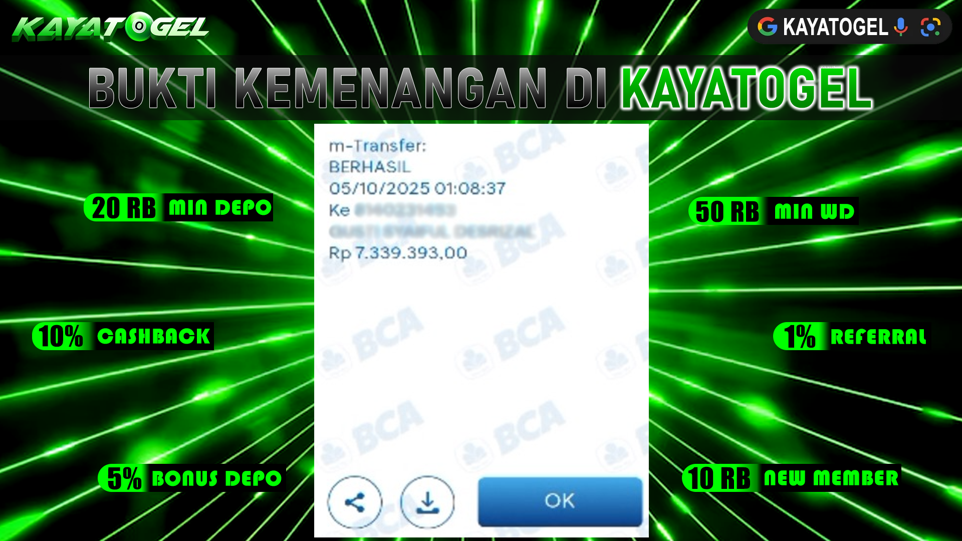 KAYATOGEL JACKPOT TOGEL PASARAN PARIS6D Rp.7.339.393.,- LUNAS