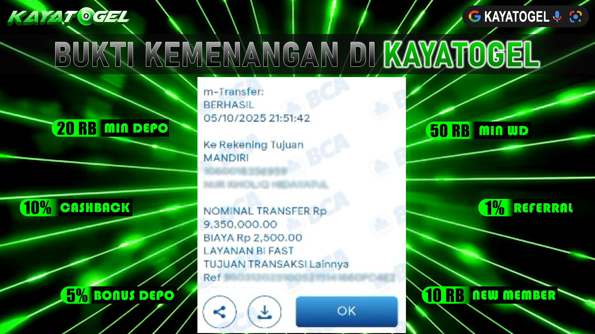 KAYATOGEL JACKPOT TOGEL PASARAN LONDON4D Rp.9.350.000.,- LUNAS