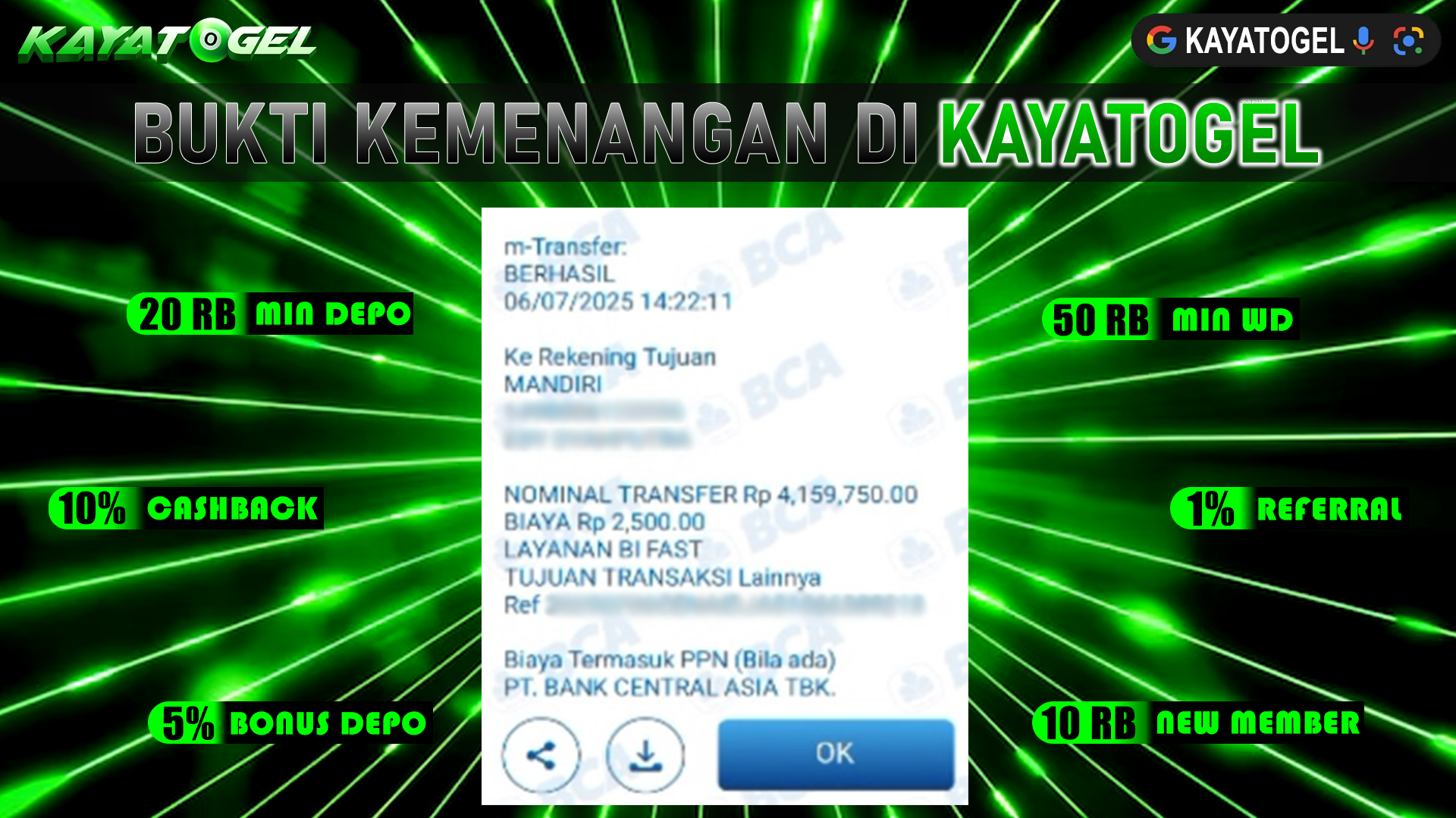 KAYATOGEL JACKPOT TOGEL PASARAN SYDNEY Rp.4.159.750.,- LUNAS