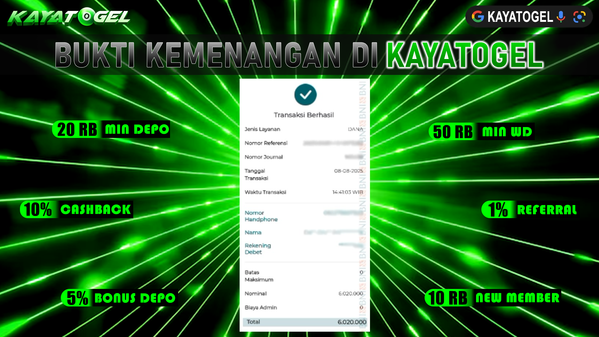 KAYATOGEL JACKPOT TOGEL PASARAN SYDNEY Rp.6.020.000.,- LUNAS